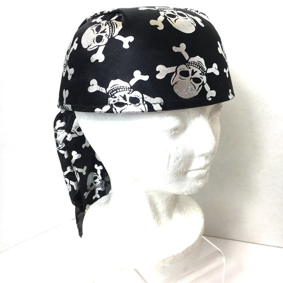 Pirate Faux Head Wrap Cap Hat NWOT - Picture 2 of 9